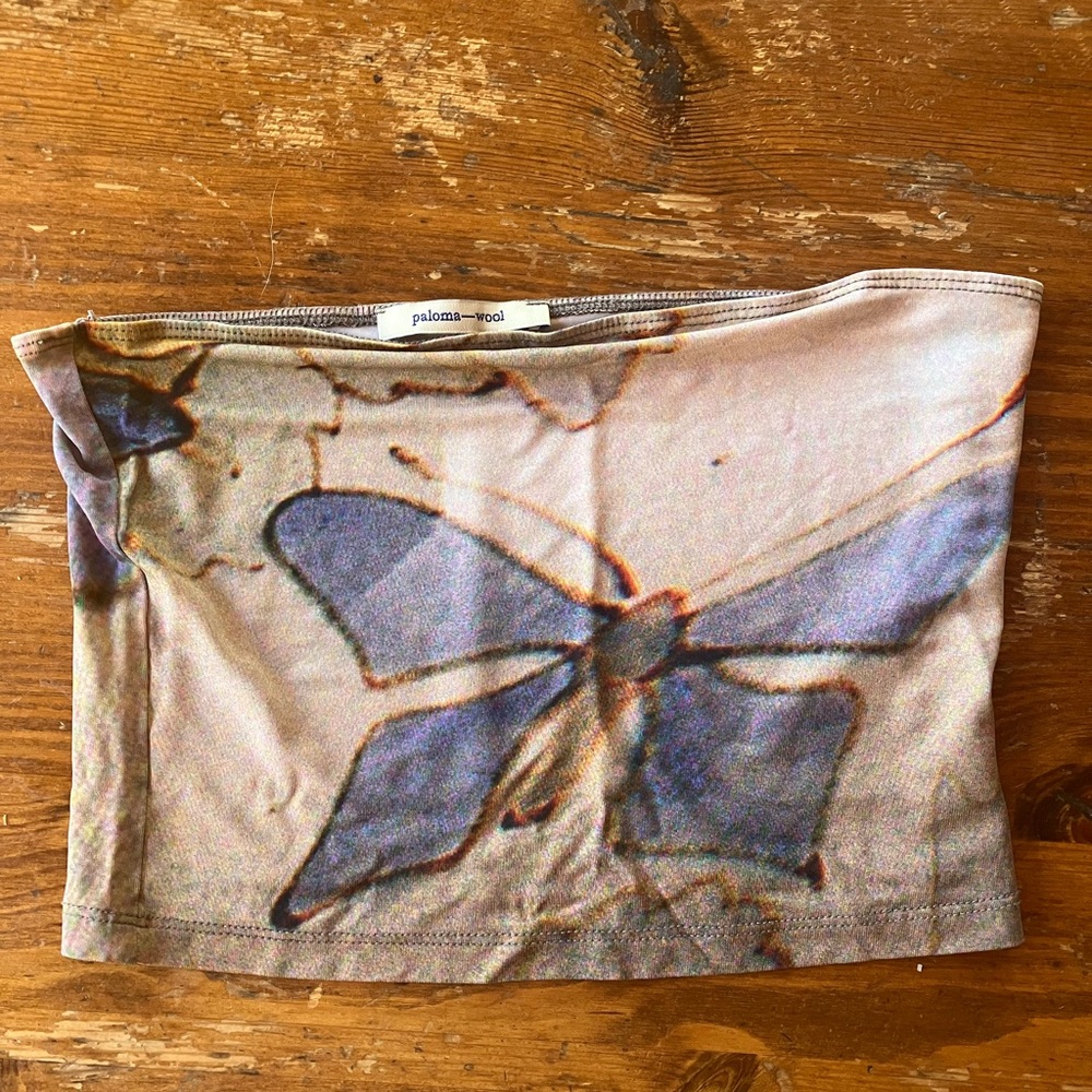 Paloma Wool Butterfly Tube Top
